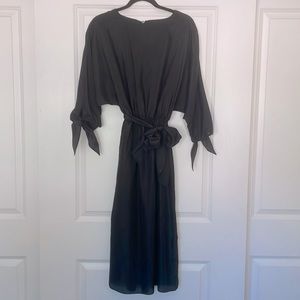 Vintage Diane Von Furstenberg Black Midi Dress 4
